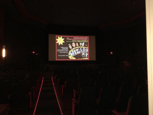 Inside theater