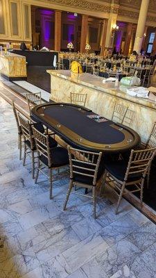 7 Ft. Poker Table (seats 9 players)