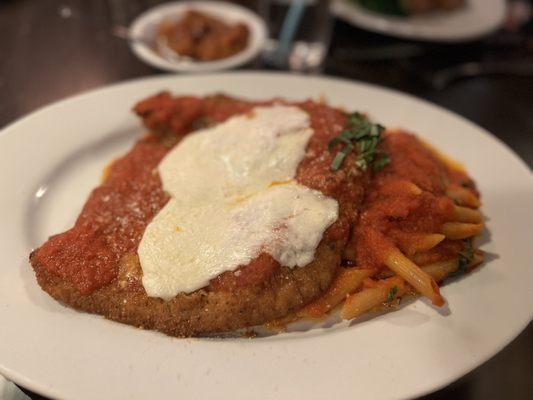 Chicken Parmigiana with Penne