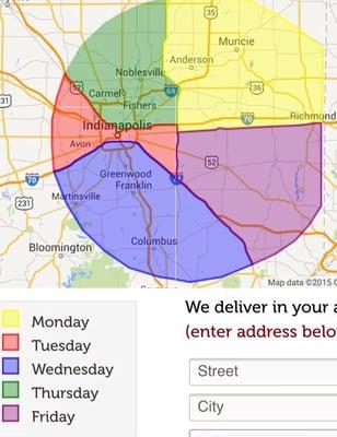 Delivery area as of March 2015 (see website for more info)