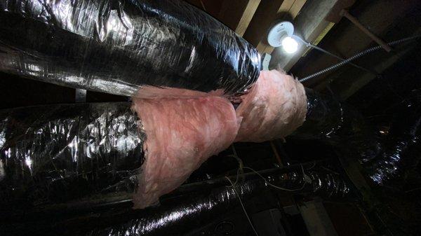 New duct insulation