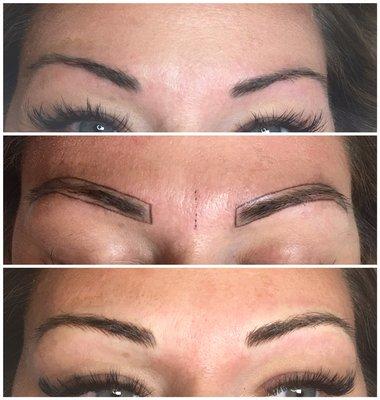 Before and After Microblading