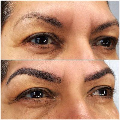 Balanced and enriched the color microbladed by Lyndsey.