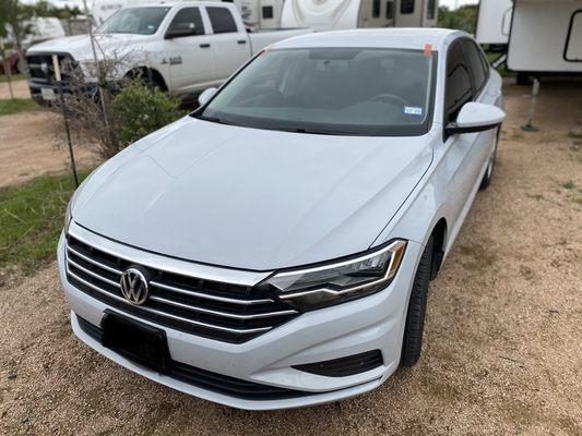 2019 Vw Jetta windshield replacement in Austin, Tx