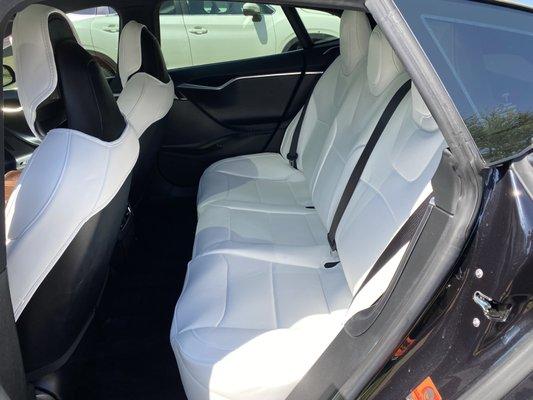 White interior seat covers