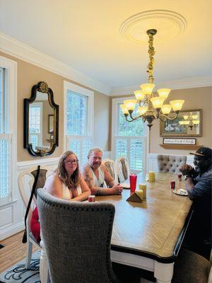 Guests in one of the dining areas