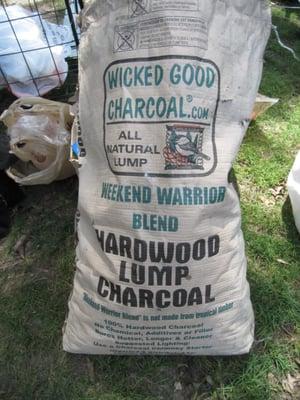 Wicked Good Charcoal - Weekend Warrior Edition.  Hardwood Lump Charcoal.