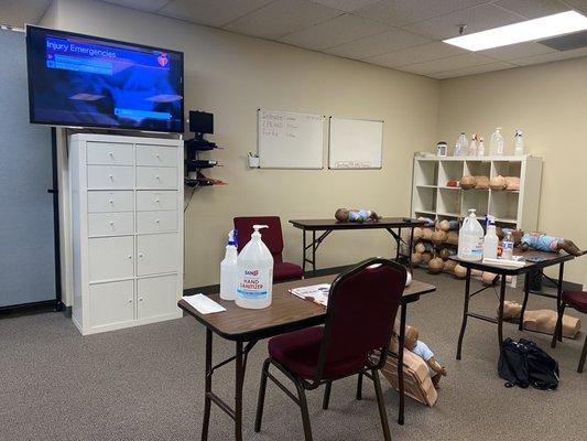 Another view of the training room - clean and organized!