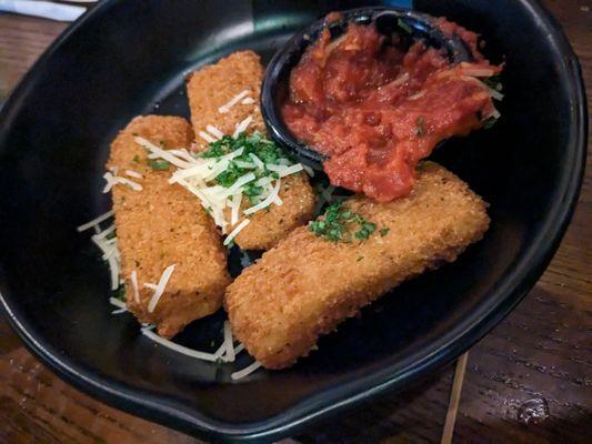 Mozzarella sticks appetizer