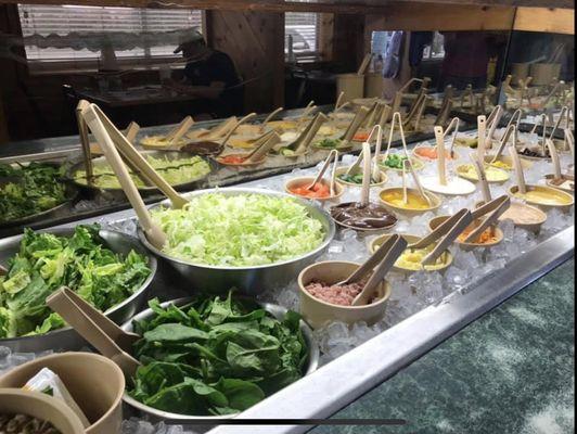 Amazing salad bar, available ALL day!