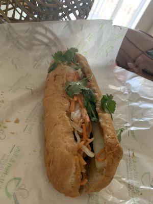 Grilled pork banh mi