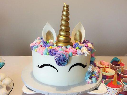 Our unicorn cakes are big hits for birthday parties!