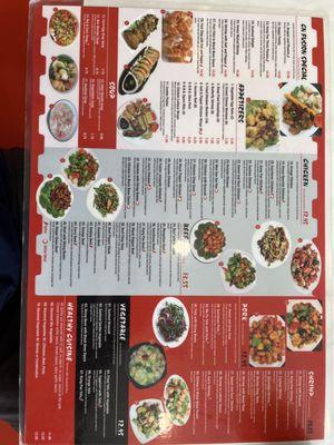 Full menu