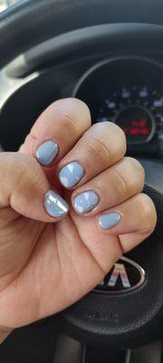 Cloud nail art