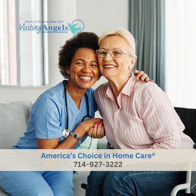 The Visiting Angels Approach: When you choose at home care from Visiting Angels Anaheim, we are available on your schedule 365 days a year,