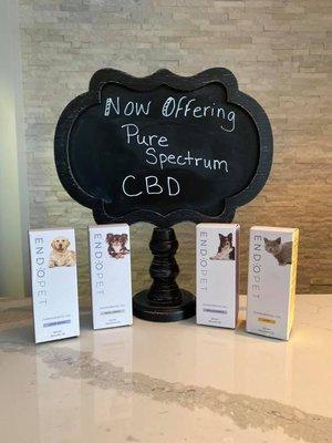 We offer CBD for your pet as well.