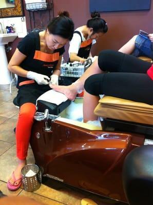 Treating the love of my life to some well-deserved pampering!