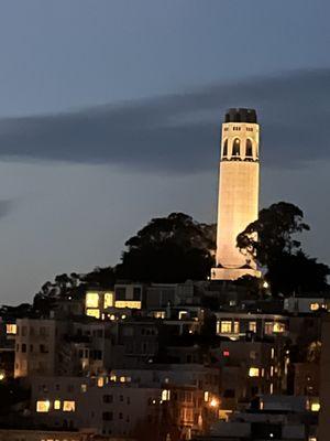 Room view of Coit Tower