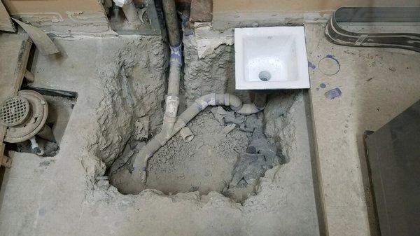 Floor Sink Installation