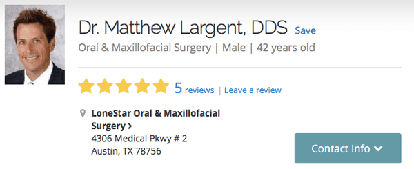 I initially booked an appointment with Dr. Largent but on the day of the appointment was told he no longer does surgeries.