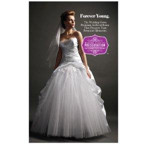 We custom clean and preserve wedding gowns!