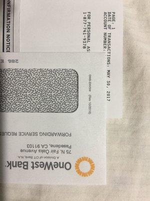 If you care about your security, pick another bank. They sent me letters with my account numbers written on the letter twice.