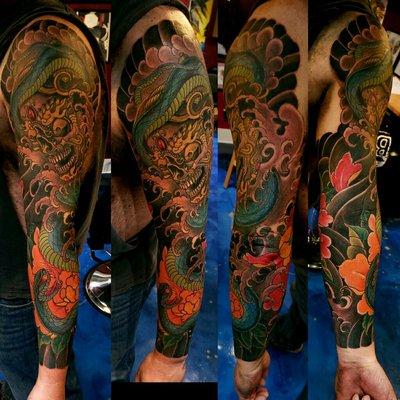 Full sleeve done in one session.