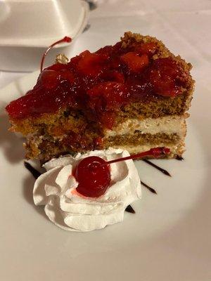 Sour cherry cake