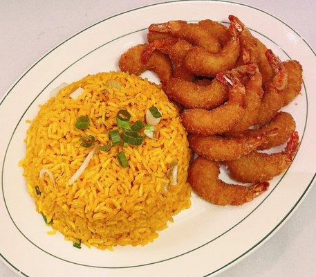 Fried baby shrimp w. Fried rice