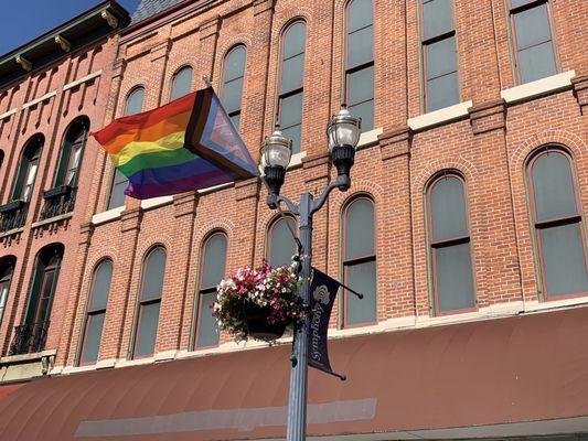 Love seeing the Pride flags from Amato's patio