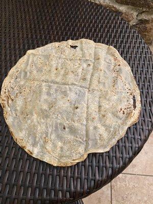 The Sonoran tortilla - it's huge!