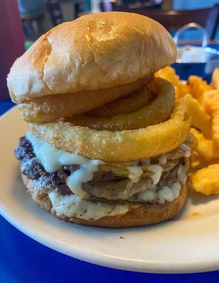 Bleu Onion Burger