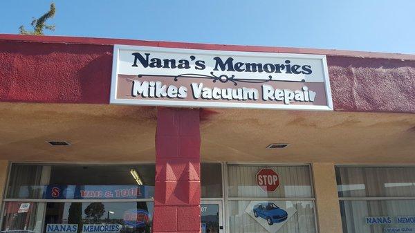 Mike's Vacuum Repair Entrance Sign