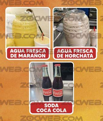 Sodas y agua fresca