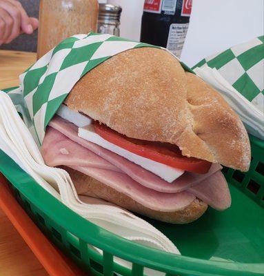 Ham and queso fresco