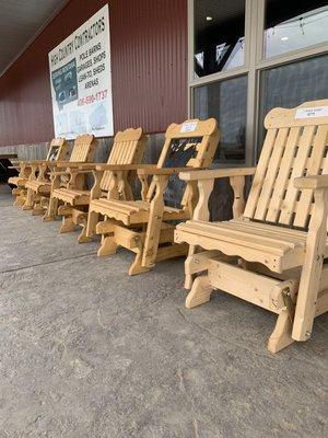 Our outdoor furniture makes for a great relaxing evening after a hard days work! We have lots of variety in stock daily!