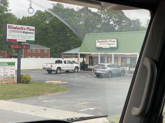 Front of restaurant