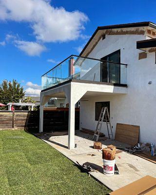 Beautiful Glass Railings Guard we did in Los Angeles, CA