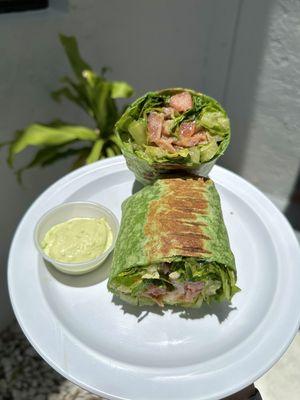 Ahi tuna wrap