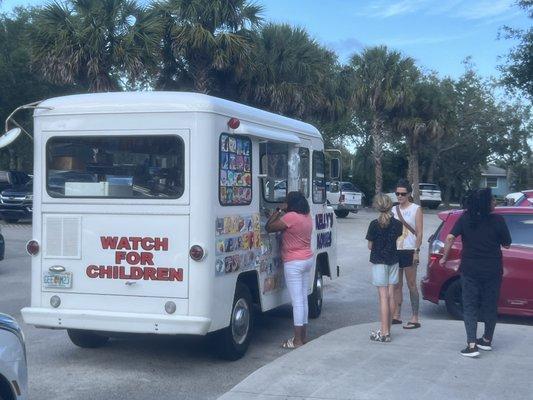 Ice cream truck.