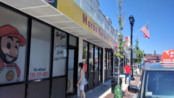 Street side location in downtown Framingham. Street parking with no meters!