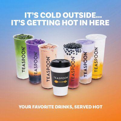 Hot drinks now available. Stop by warm up.