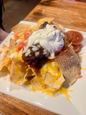 Bbq pork nachos