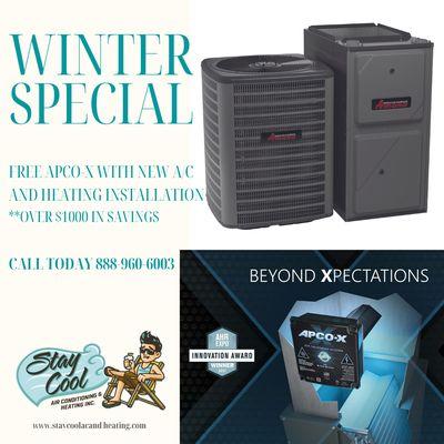 Take advantage of our Winter specials going on now!