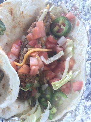 Don't pay for a ton of extras on tacos - load it up near the hot dogs with jalapeños, pico de gallo and more for free!!