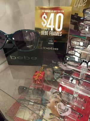 Extra $40 off Bebe lense for VSP members