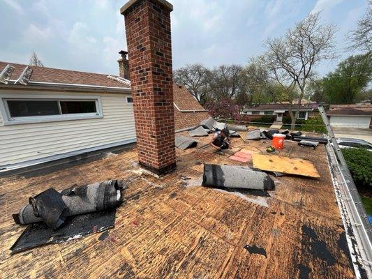 new flat roof install