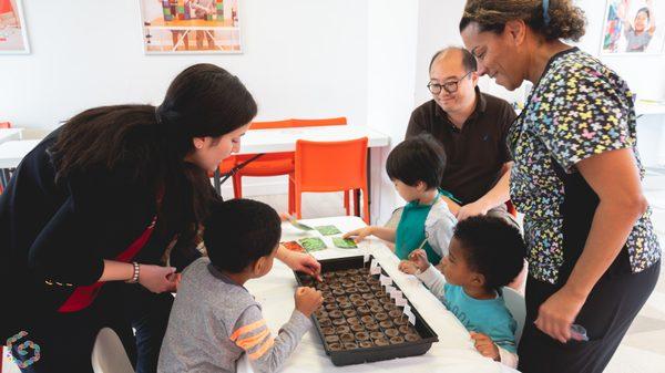 Our Spring Discovery students learning about soil, gardening, and photosynthesis!