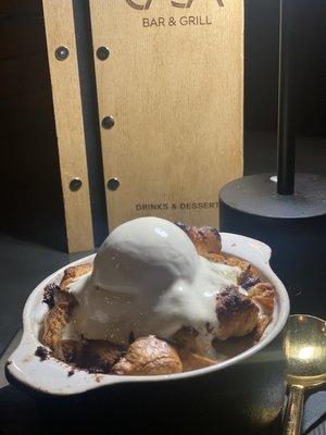 Banana Chocolate Chip Bread Pudding