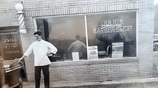 Julius Barber Shop circa 1945